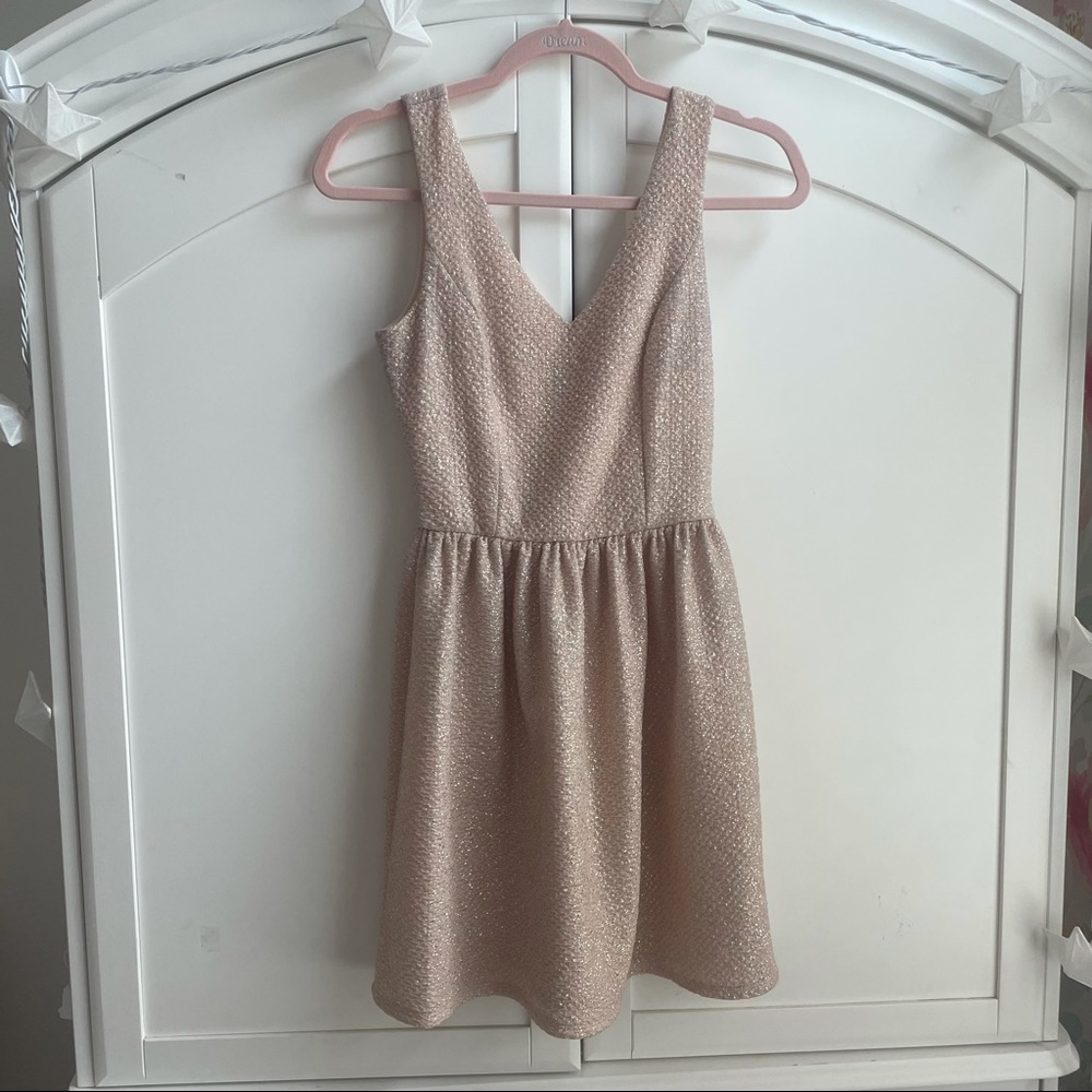 Champagne Sparkle Cocktail Dress